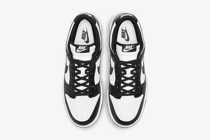 Two-Tone Black/White Low-Top Court Sneaker